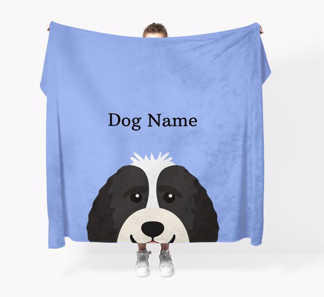 'Peeking Icon' - Personalised {breedFullName} Blanket